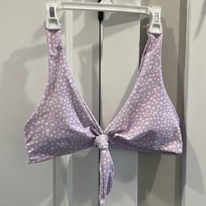 Polka Dot Lavender Purple Swim Top